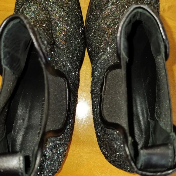 Zadig & Voltaire boots size 38eu/7.5 us Rn116202 blue silver and black glitter - Picture 10 of 11